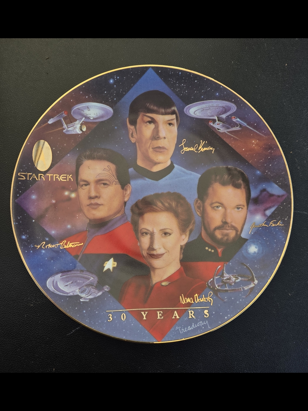 Star Trek 30 Years Commemorative Collector Plate - Second In Command 2734C